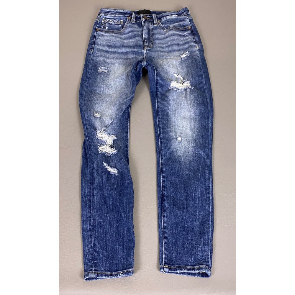 Buckle Black Jeans Women's Size 28 Fit No. 35 Ankle Skinny Blue Distressed